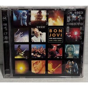 Bon Jovi CD Album One Wild Night Live 1985-2001 Jewel Case & Insert